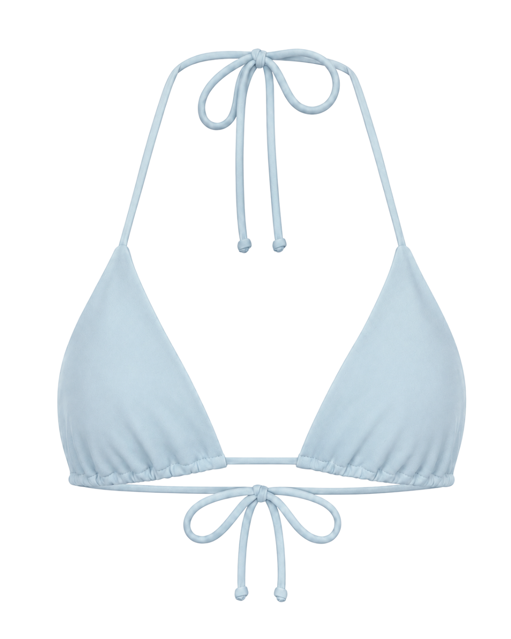 Azure Triangle Bikini Top