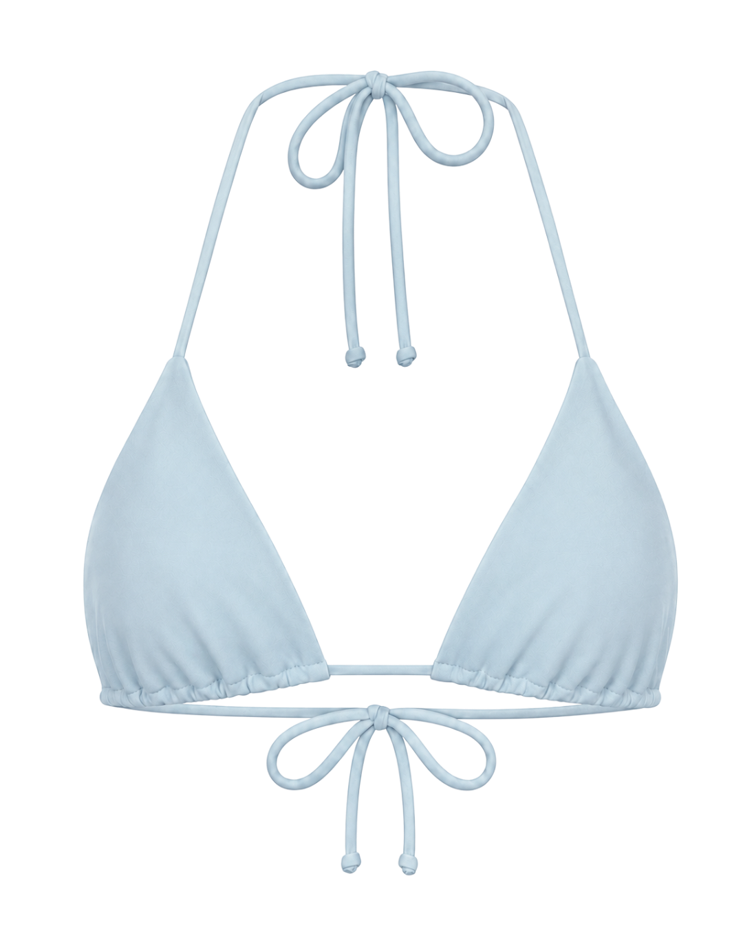 Azure Triangle Bikini Top