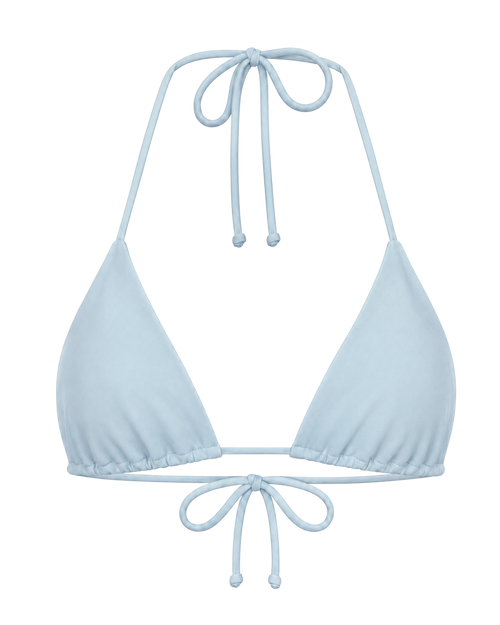 Azure Triangle Bikini Top